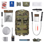 Badger Outdoor Recon 40 L wz.93 Pantera PL Woodland Suur Evakuatsioonimiskott - varustusega