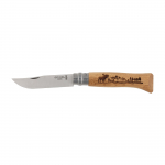 Opinel 8 Inox Oak Animal Moose Kokkupandav nuga