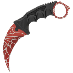CS:GO Spider Web Red Karambit-nuga