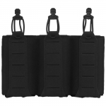 Wosport kolmekordne laadija p&uuml;ssi ajakirjadele - Must