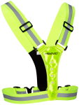 AVENTO Reflective 74OW FLG Helkurvest tuledega