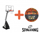 SPALDING ULTIMATE HYBRID GLASS 54&rdquo; Korvpalli s&uuml;steem