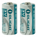 Olight 3V CR123A Patarei Li-Fe 1600 mAh, 2 tk.