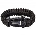 Paracord Highlander v&auml;lirannekoru tulega - Must