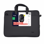 Trust Bologna Bag And Mouse Set - Black