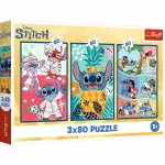 TREFL DISNEY STITCH puslede komplekt Stitchi maailm, 3x80 osa