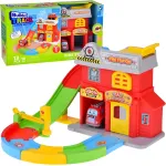 Set of car garage with driveway FIRE BRIGADE + fire truck ZA5691