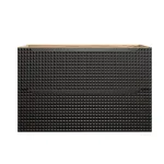 90 cm pikkune valamu all olev kapp 2 sahtliga &bdquo;LUXOR BLACK&ldquo; 82-90-2S