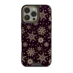 Sleeping Beauty - Snowflakes iPhone 16 Pro Case, Elite Dark (MagSafe) / Gold