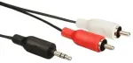 Jack 3,5 mm &ndash; 2x RCA, 1,5 m
