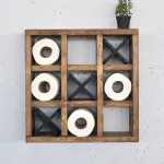 Dekoratiivne puidust seinariiul, Hanah Home, puidust, 42,5 x 42,5 x 11