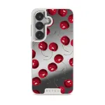 Cherrybomb - Samsung Galaxy S25 Case, Elite Mirror Light (Magnetic) / Silver