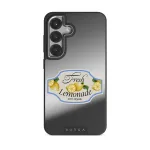 Frizzante - Samsung Galaxy S25 Case, Elite Mirror Dark (Magnetic) / Silver