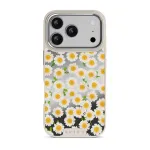 Pure Bliss - Daisy iPhone 17 Pro Case, Elite Mirror Light (MagSafe) / Silver