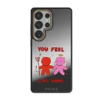 Like Home - Samsung Galaxy S25 Ultra Case, Elite Mirror Dark (Magnetic) / Gold