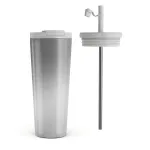Silver Lining - Travel Mug, 700 ml / Flap & Straw Set