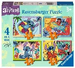 Puzzles 4in1 Disney Stitch