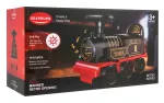 Retro locomotive ride with sounds
