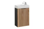 Comad Xilo 40 cm riputatav vannitoakapp koos valamu, liivakarva