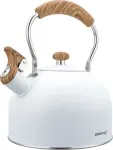 &bdquo;KingHoff&ldquo; veekeetja vilistiga, valge, 2,5 l (KH-1860)