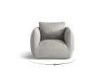 Armchair, "Nimes", 1 Seat, 95.5x87x80 Made in Europe