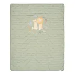 Little Dutch Cot Blanket quilted embroidery `Safari Wonders Green&acute; 110&times;140 cm