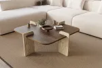 Kohvilaud, Hanah Home, p&auml;hklipuust travertiin, 90 x 35 x 90