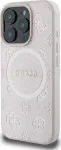 "Saffiano Peony Classic Logo MagSafe Case iPhone 16 Pro" Pink