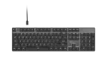 Natec Amberjack | Keyboard | Wired | US | Linear | White backlight, Hot-swappable switches, Anti-ghosting, Built-in memory, Macro recording | Black/Gray