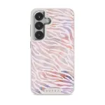 Sultry July - Zebra Samsung Galaxy S25 Case, Elite Light (Magnetic) / Silver
