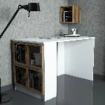 &Otilde;ppelaud, Hanah Home, valge P&auml;hkel, 120 x 75 x 65, cm