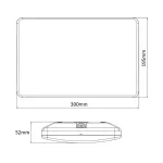 V&auml;lis-LED-valgusti koos majanumbri tahvliga Maclean MCE292 W, 12 W, 950 lm, 4000 K, IP65, valge