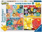 Puzzle 4x100 elements Pokemon