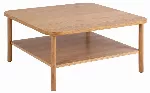 Banbury kohvilaud, tammespoonist plaat, tammepuust, 90x90x42 cm