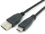 "Equip Kabel USB-A 2.0 -> C St/St 1.00m 3A 480Mbps sw Polybeutel"