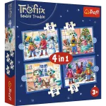 Puzzle &bdquo;4 in 1&ldquo; &ndash; &bdquo;Treflikute perekonnas sajab lund&ldquo; TREFL