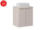 50 cm m&ouml;&ouml;blikomplekt koos lauaplaadiga ja lauaplaadile paigaldatava valamuga &bdquo;Gaja set-noc b cashmere 50 cm d un gaja 35 wh&ldquo;