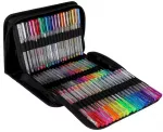 RoGer Set Of 100 Color Gel Pens + 100 Refill Cartridges