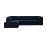 Velvet Modular Left Corner Sofa, "Siena", 4 Seats, 273x180x69 Made in Europe