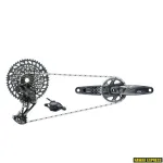 SRAM GX Eagle DUB Groupset Lunar (tagumine k&auml;iguvahetaja, k&auml;iguvahetaja klambriga, DUB 12s 170-ga kettakomplekt koos DM 32t X-SYNC ketirattaga, 126-l&uuml;liline 12s kett, XG-1275 10&ndash;52t hammasrattakassett, kettavahe m&otilde;&otilde;tur)