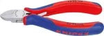 KNIPEX side cutters 72 02 125, for plastic, cutting pliers (red/blue,