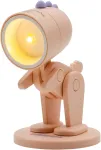 LED Animal Flashlight Pink Dino with Base