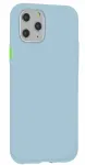 "Solid Silicone Case Apple iPhone 12 / 12 Pro" Light Blue