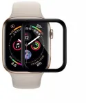 "3D Curved Tempered Glass for Apple Watch 45mm" Black