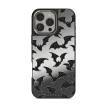 Midnight Visitor - iPhone 16 Pro Max Case, Elite Mirror Dark (MagSafe) / Silver