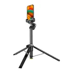 Nutitelefoni stabilisaator &ndash; AOCHUAN M3 Pro 4-in-1 RGB, must