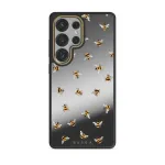 Honeycomb - Samsung Galaxy S25 Ultra Case, Elite Mirror Dark (Magnetic) / Gold