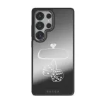 City Lights - Samsung Galaxy S25 Ultra Case, Elite Mirror Dark (Magnetic) / Gunmetal