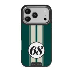 Classic Racing - iPhone 17 Pro Case, Elite Dark (MagSafe) / Silver
