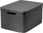 Curver | Basket Box with lid Style, 30l, Metal Silver | KE03619-308-00